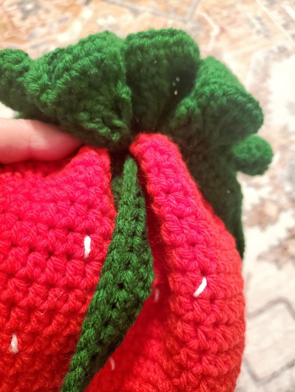 Handmade Strawberry Backpack - Picture 10 of 10